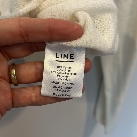 Line the Label Padma Luxe Off Shoulder Cream Top - Picture 5 of 7